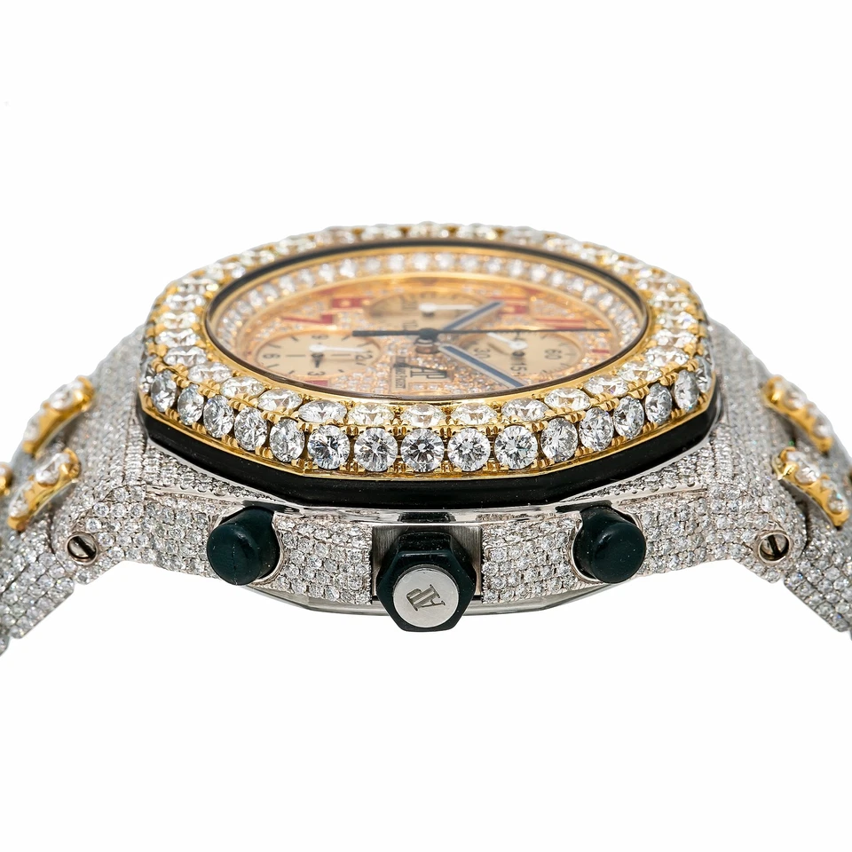 Audemars Piguet Royal Oak Offshore Chronograph 42mm Iced Out 31.75 CT - 26170ST - Image 3 of 4