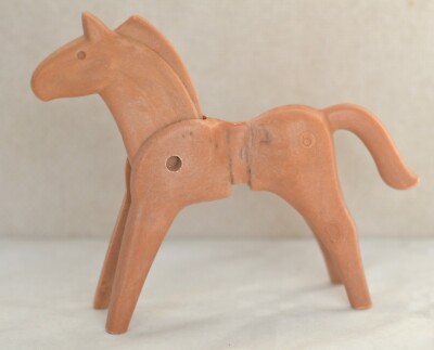 Cheval Marron PLAYMOBIL 1ère Génération - Figurine Vintage Western Beck / Bradstatter