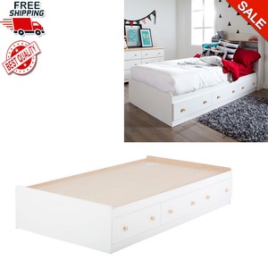 kids white storage bed