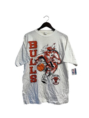 vintage chicago bulls t-shirt mens size large deadstock NWT 90s