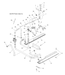 Polaris COOLER,LH,SIDE(XTRA 10) | eBay 98 polaris sportsman 500 wiring diagram 