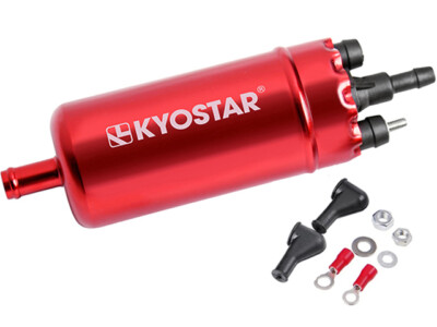 High Pressure Fuel Pump Red Inline Universal With Installation Kit 0580464070 