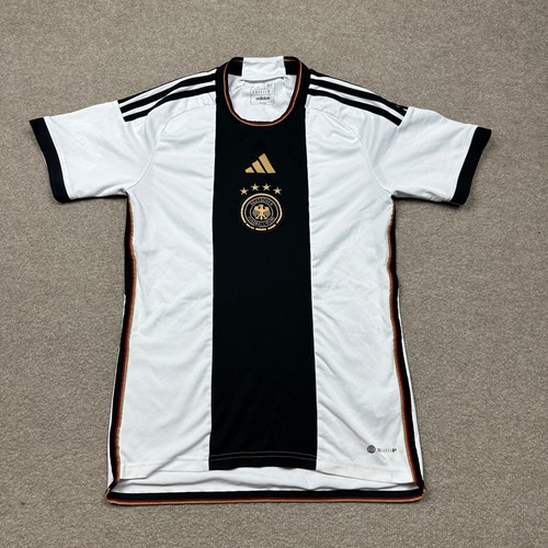 Adidas Shirt Adults Small S White Deutscher Fussball Bund Jersey Futbol Unisex