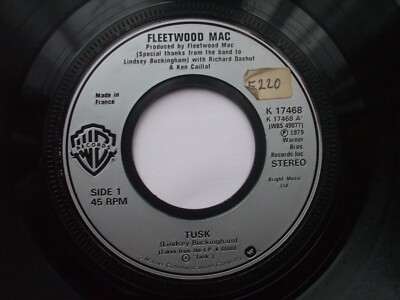 Fleetwood Mac - Tusk / Never Make Me Cry  - EX- Jukebox 45