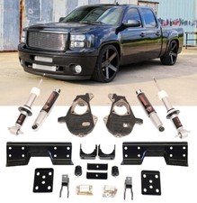 Gmc Sierra 1500 2007-2013 Mcgaughys 57 Drop Spindle Flip C-notch Struts Shocks
