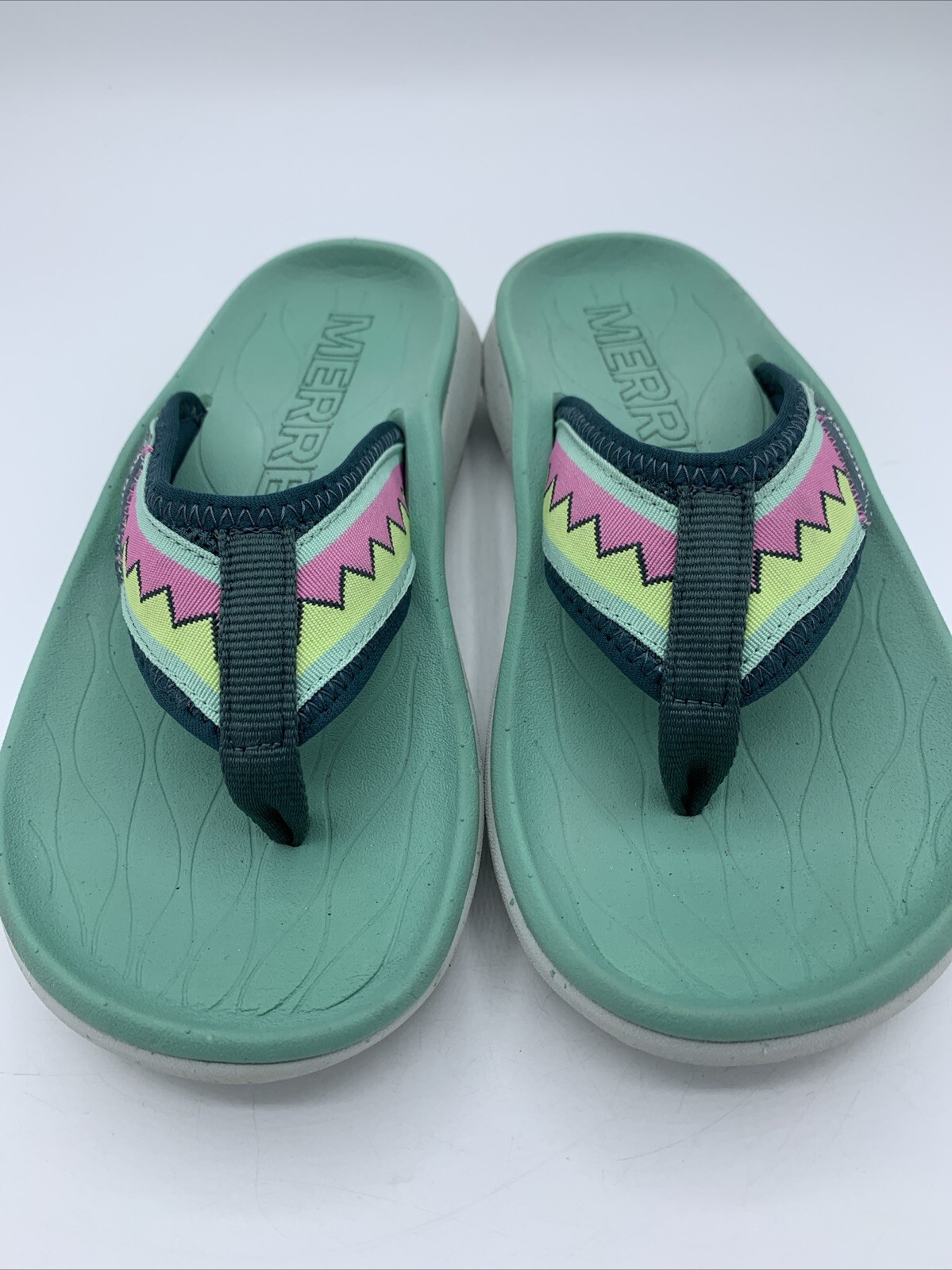 Sandali Merrell donna taglia 6 capanna ultra infradito perizoma cuciture classici spiaggia