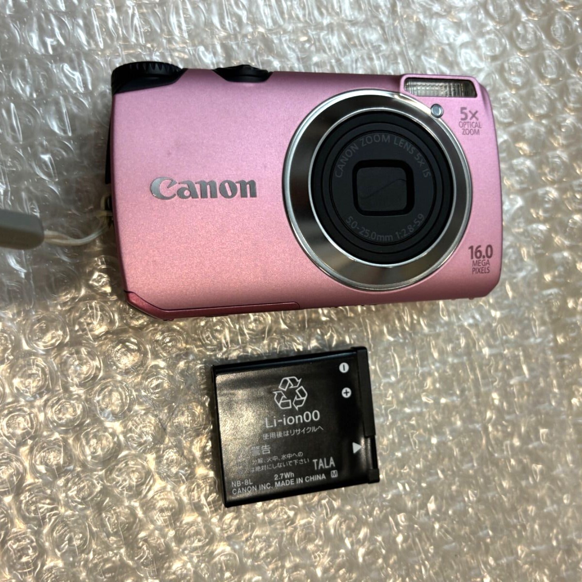 Canon PowerShot A3300 IS Pink 16.0MP Camera w/Box From Japan