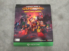 Minecraft Dungeons Xbox One Promotional Store Display Poster Promo