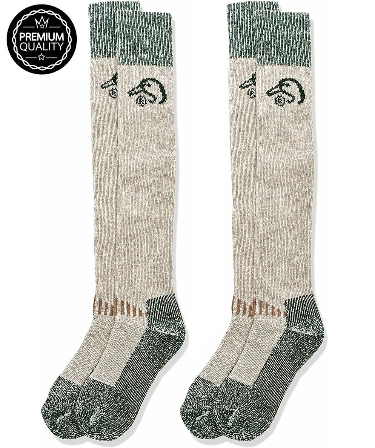 2 Pair Ducks Unlimited Merino Wool Wader Tall Extra Long Heavyweight Warm Socks
Opens in a new windo