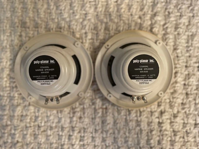 Poly-Planar 6" 80 Watt Speakers - White MA4056WS UPC 731128405605 - Image 3 of 3