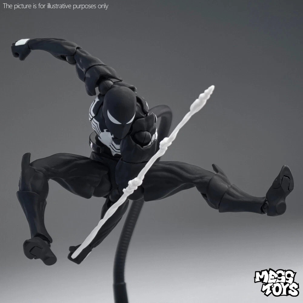MESS TOYS Black Suit Neighbor Spider-Man Symbiote 1/12 Action Figure US STOCK image 13