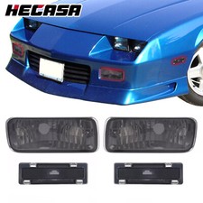 For Chevrolet Camaro 85-92 Smoke Bumper Turn Signal Lights Side Marker Lights
