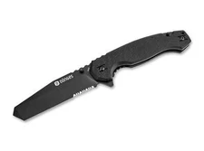Donges Professional Tactical Pocket Knife 4.65" D2 Blade G10 Black - 01DG006