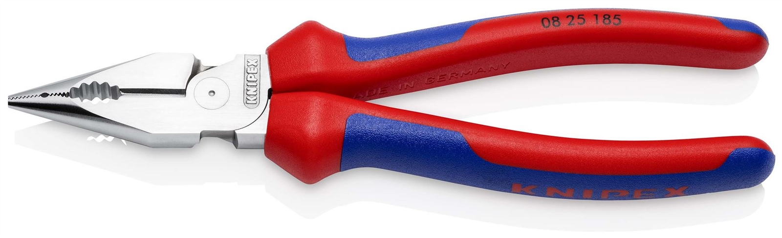 Knipex Needle Nose Combination Pliers 185mm Multi Component Chrome 08 25 185