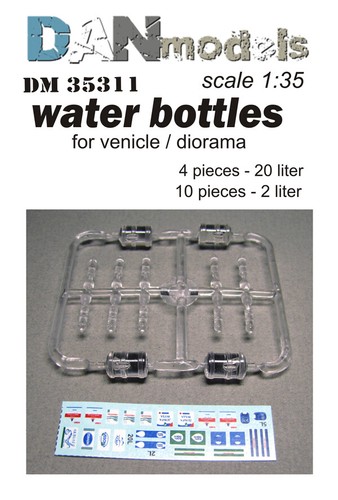Botellas de agua Dan Models 35311 - 1/35 para vehículo/diorama 14 piezas + calcomanía - Imagen 6 de 12