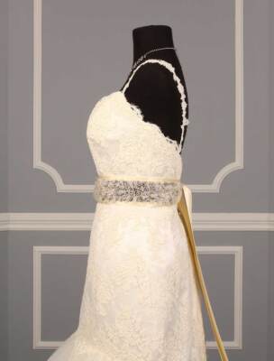 Anne Barge 572 B Cream Embellished Beaded Crystals Bridal  display picture 3