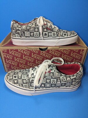 Van's Chukka Low Nintendo Super Mario Skateboarding Shoes Men's Size 7