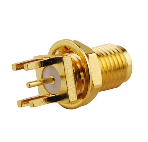 50 Pcs SMA Female Jack Nut Edge Mount PC Board PCB Receptacle Adapter Connector - Bild 4 von 5