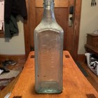 Large Antique Aqua Glass Scott's Emulsion Cod Liver Oil Medicine Bottle. — photo 6