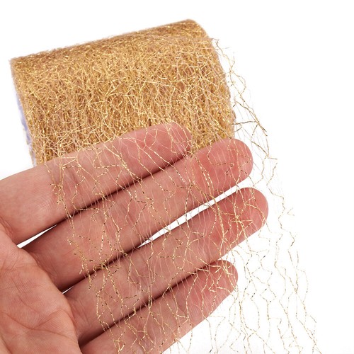 20 Yards Spiderweb Netting Fabric Ribbons 75mm Hollow Tulle Craft Decoration - Picture 5 of 21