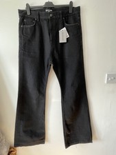 Balenciaga Lost Tapes Fw22 Black Flared Jeans Size L NWT