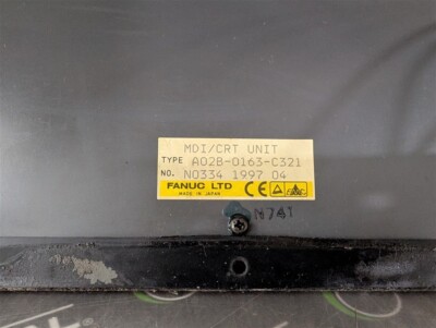 USED FANUC A02B-0163-C321 MDI/CRT Unit Operator Interface Assembly
