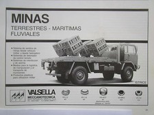 86-87 PUB VALSELLA MECCANOTECNICA ISTRICE MINAS CAMION IVECO FIAT 4X4 SPANISH AD