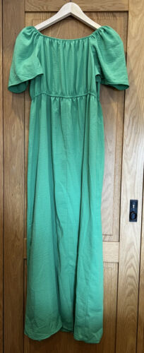 MAISON DE NIMES GYPSY DRESS IN GREEN - SMALL. EX HOUSE OF FRAZER - Picture 2 of 4