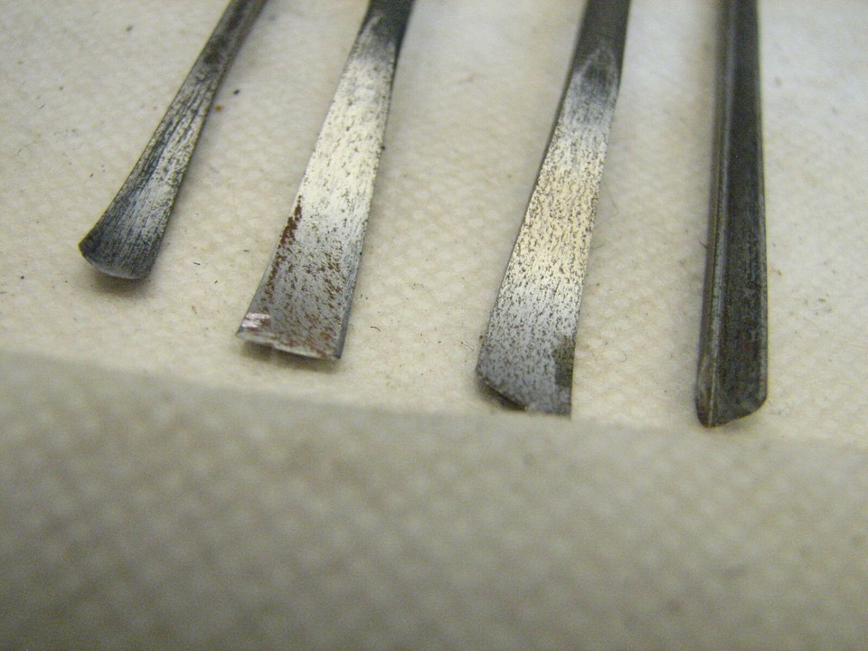 Set 8 Vintage Wood Decoy Carving Gouge Chisels Buck Taylor Woodworking ...