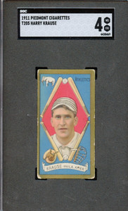 SGC BB - 1911 - T205 - Gold Border - Harry Krause - SGC 4 - VG-EX