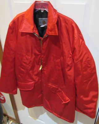 Vintage Spiewak Titan Men's Adult size 46 Red Shiny Work Coat