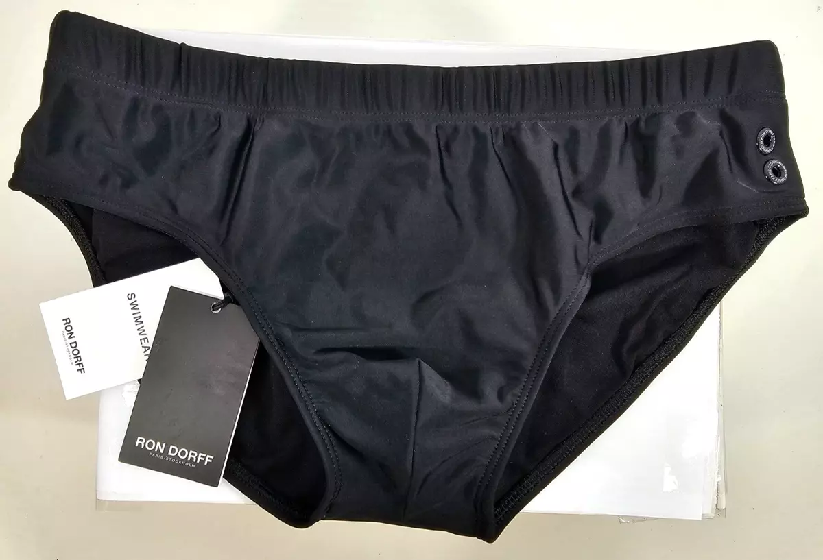 Ron Dorff Swim Briefs Men S M L XL Black Lined Quick Drying Designer Bikini  NWT