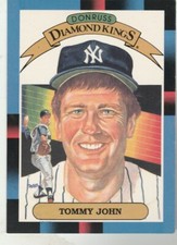 FREE SHIPPING-MINT-1988 Donruss #17 Diamond Kings Tommy John New York Yankees 