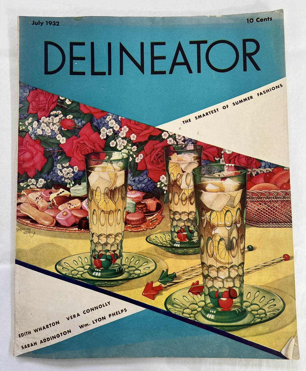 Delineator Fashion Magazine July 1932 Vintage | eBay