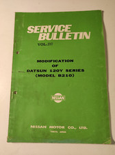 Nissan Service Bulletin #217 Datsun 120Y B210 Sunny (Modification of)