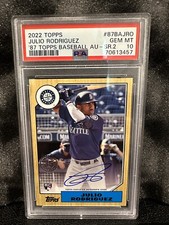 Julio Rodriguez topps 1987 series 2 auto psa 10🔥🔥🔥