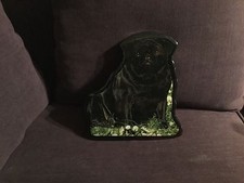 Pug Dog glossy wall plaque/hanging picture with 4 hooks -Florida