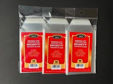 (3) 50 CT Pack Lot CARDBOARD GOLD SLEEVES BECKETT GRADED SLABS FREE SHIPPING!