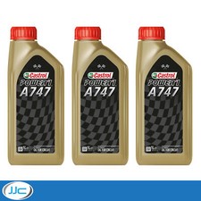 3 x 1 Litre - Castrol Power 1 A747 Semi Synthetic 2 Stroke (2T) Engine Oil