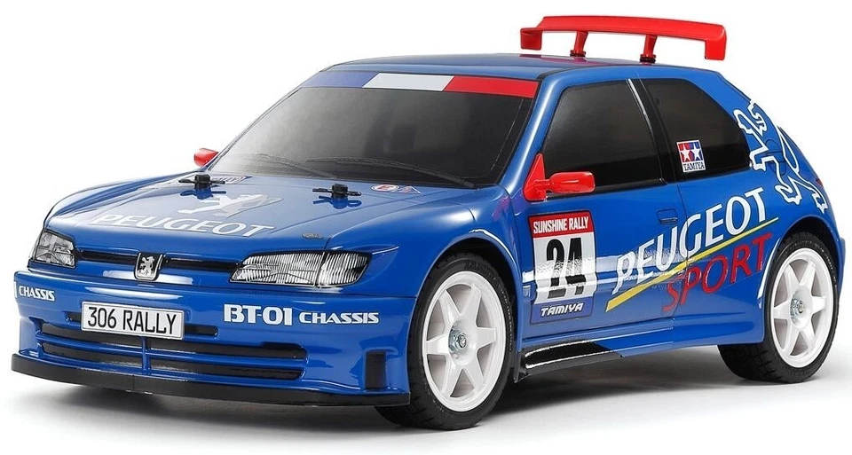 PEUGEOT 306 MAXI BT-01 Chassis R/C 2WD Car Kit ESC + MOTOR Tamiya 58746 1:10 Rc - Immagine 2 di 4