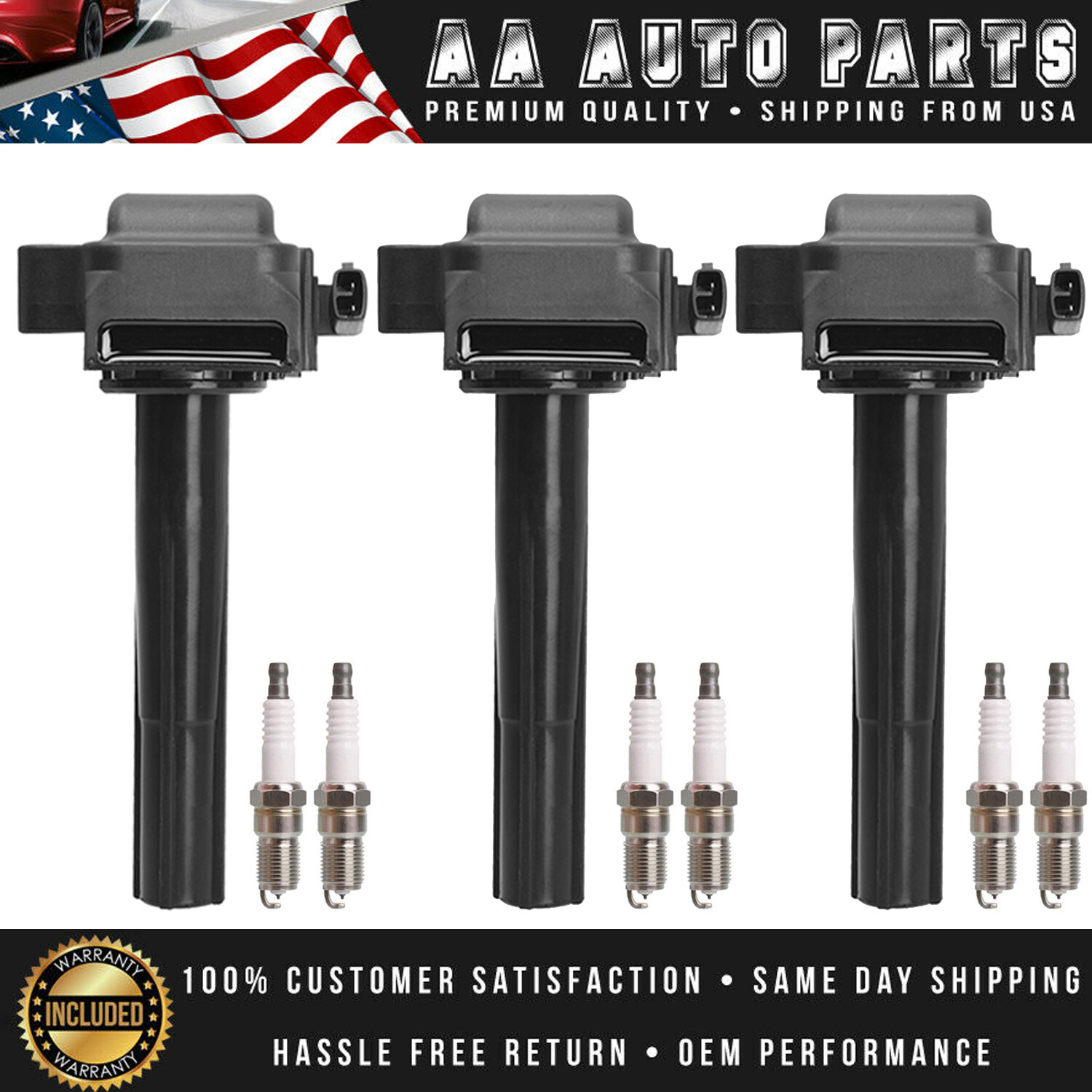 Ignition Coil & Iridium Spark Plug Replacement For 19961998 Lexus