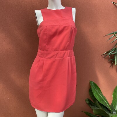 New Maxim short  sleeve pockets pink dress ladies M