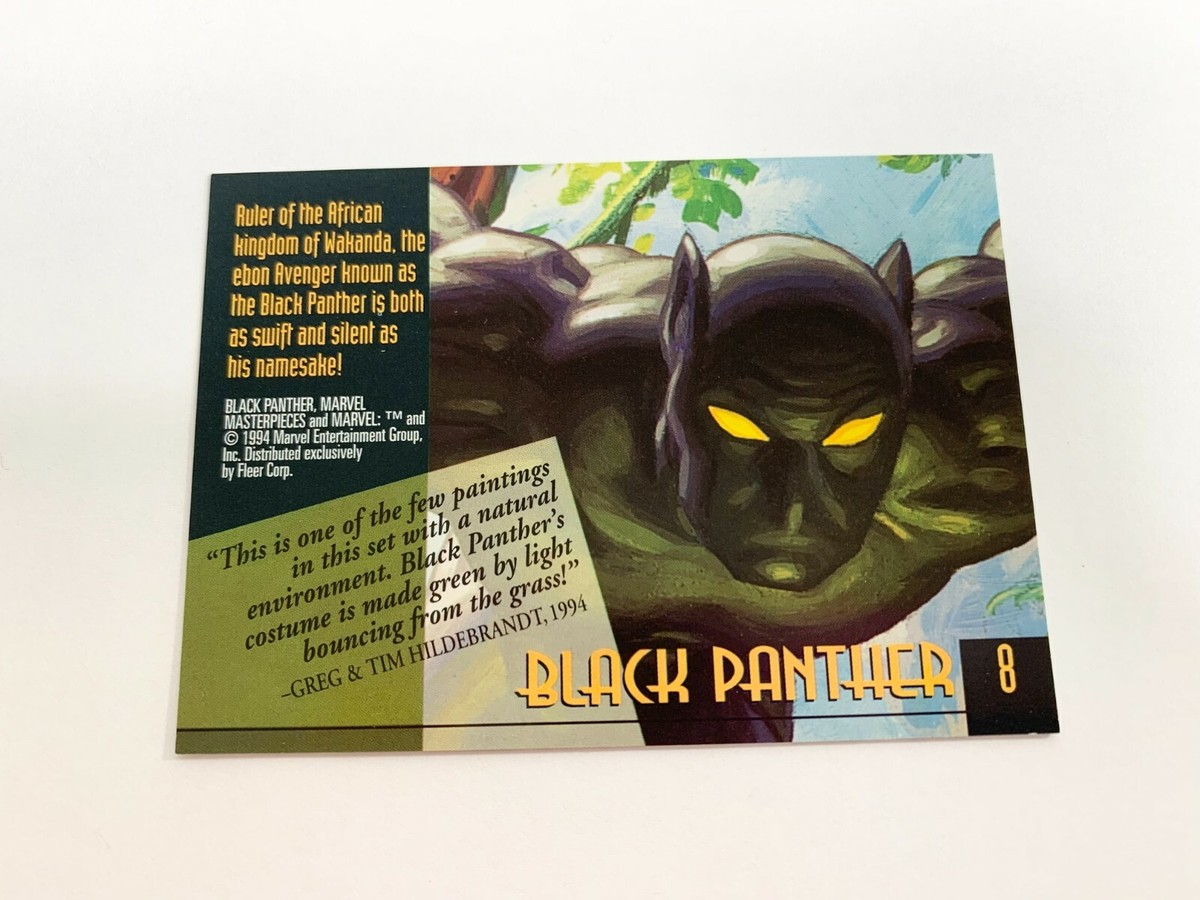Black Panther Marvel Masterpieces 1994 Gold Foil Signature