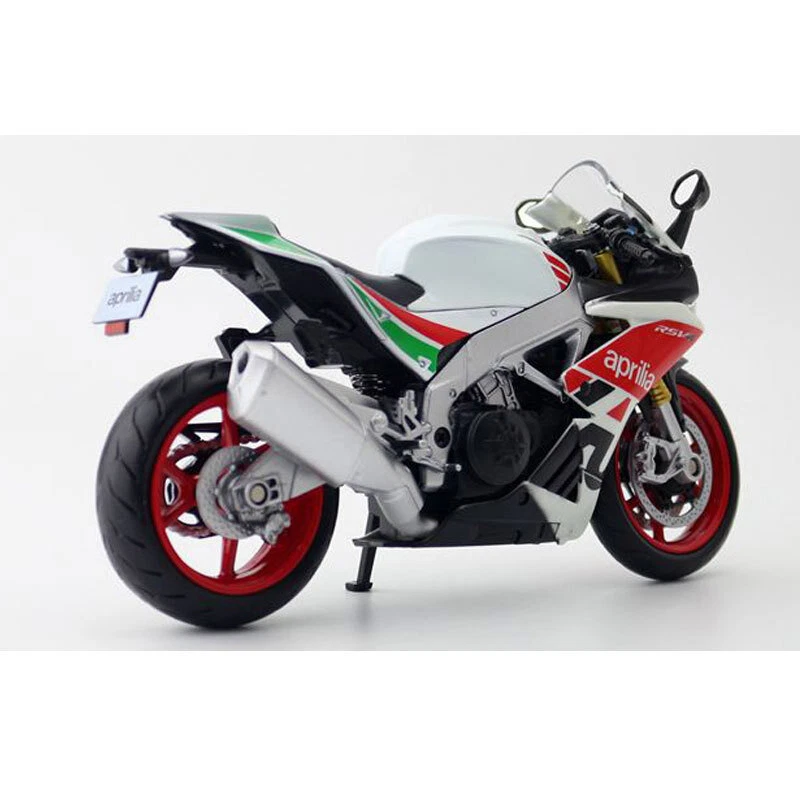 1:12 Aprilia RSV4 RR1000 Motorcycle Model Diecast Boys Toys for Kids Gifts White - Image 4 of 4