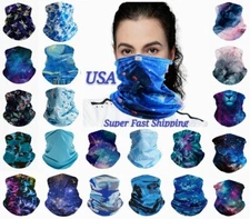 Face Masks Bandana Reusable Washable Snood Covering Neck Gaiter Breathable Scarf
