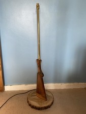 gun stock lampada riciclata luce retrò uomo grotta vapore punk