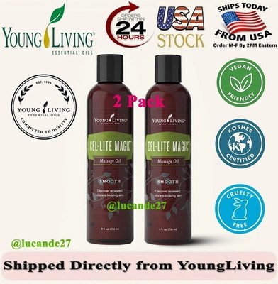 Pack of 2 Young Living Cel-Lite Magic Smooth Massage Oil - 8oz  US Seller️ 