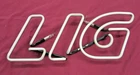 Vintage Coors Light "LIG"  Piece only Neon Sign Part