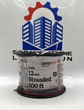 Cerrowire / 11-51-31-01 / 500 ft. 12 Gauge Black Stranded Copper THHN Wire