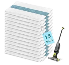 15pcs Disposable Hard Floor Pad Refills for Shark VACMOP Pro VM252 VM251 VM250 V